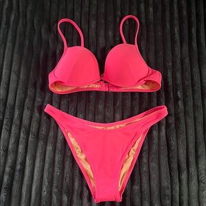 Victoria’s Secret hot pink bikini, top 38C, bottom L